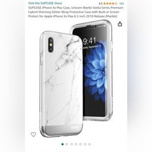 SUPCASE iPhone XS Max White Marble Stella Series Case
